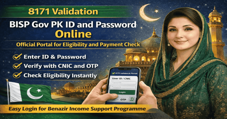 8171 Validation BISP Gov PK ID and Password Online – Complete Guide for 2026