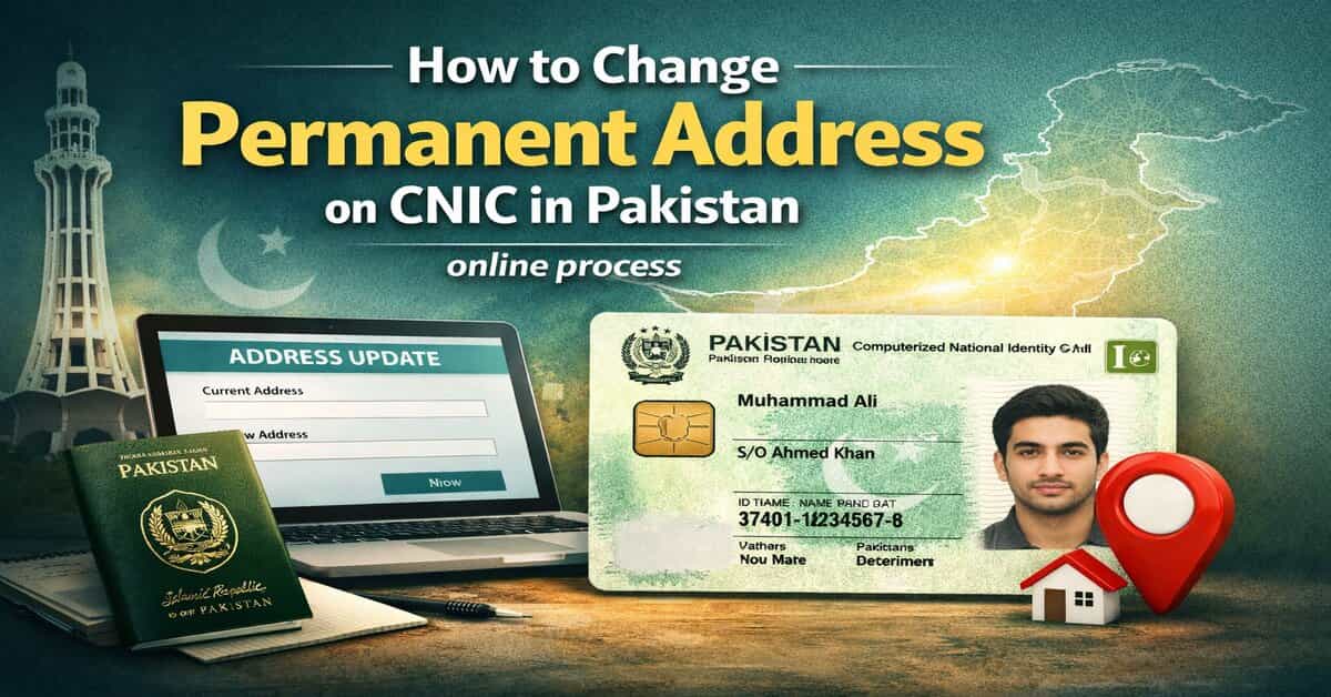 How to Change Permanent Address on CNIC in Pakistan