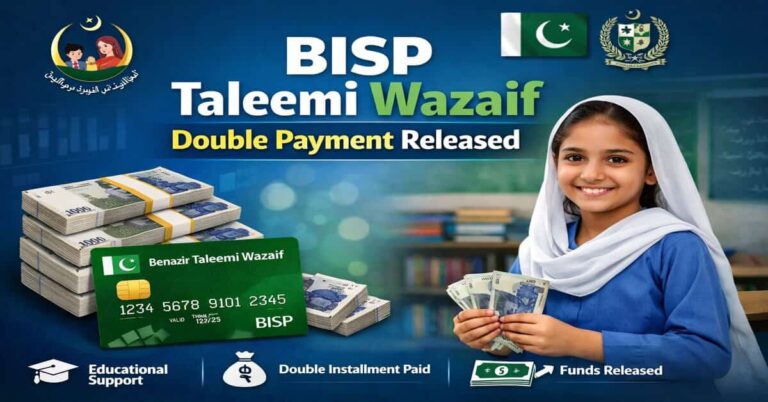 BISP Taleemi Wazaif Double Payment Released