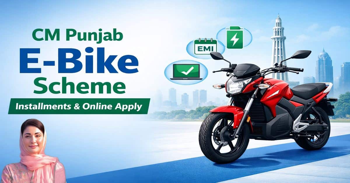 CM Punjab E-Bike Scheme Installments & Online Apply