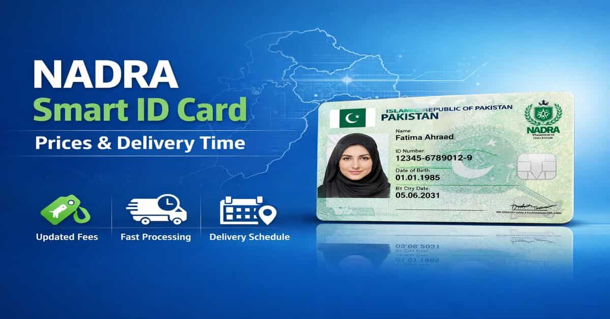 NADRA Smart ID Card Prices & Delivery Time