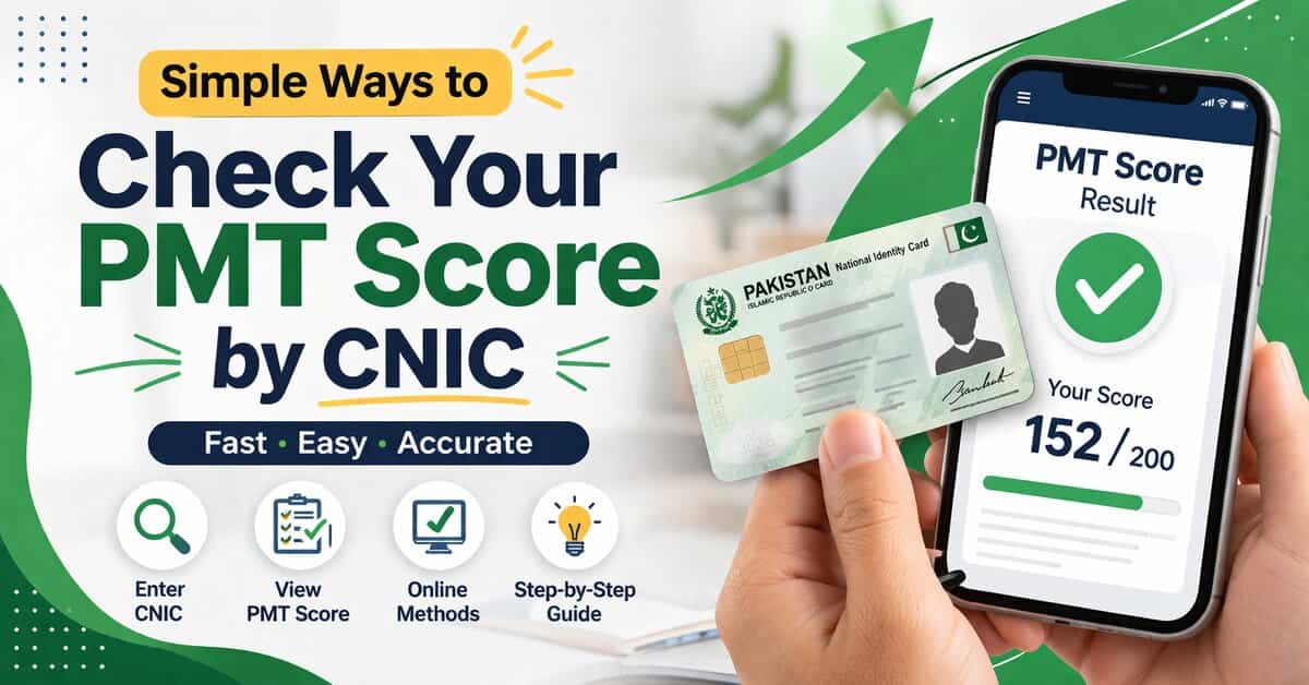 Simple Ways to Check Your PMT Score by CNIC
